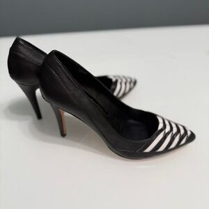White House Black Market Striped Leather Heels – Size‎ 8.5M, New